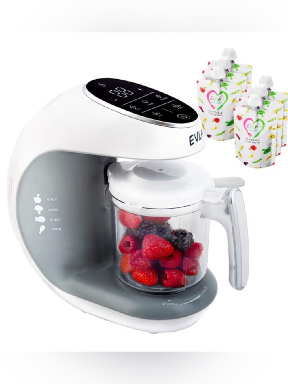 Baby Food Maker & Blender in White -
